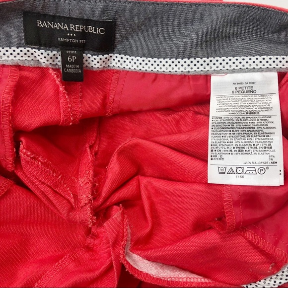 Banana Republic Hampton Fit pink capris sz 6P (33) - Picture 7 of 8